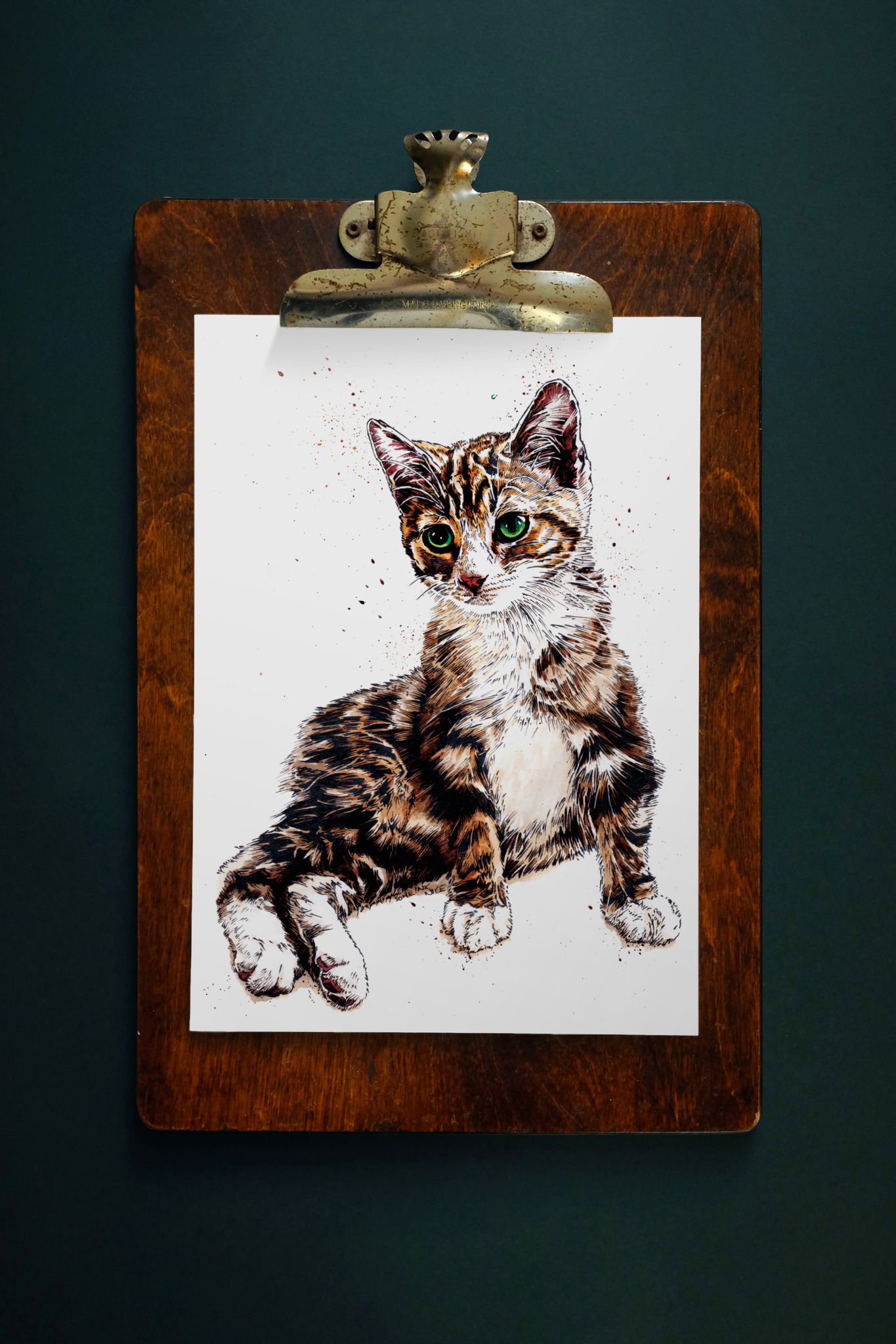 Mochi The Kitten Art Print