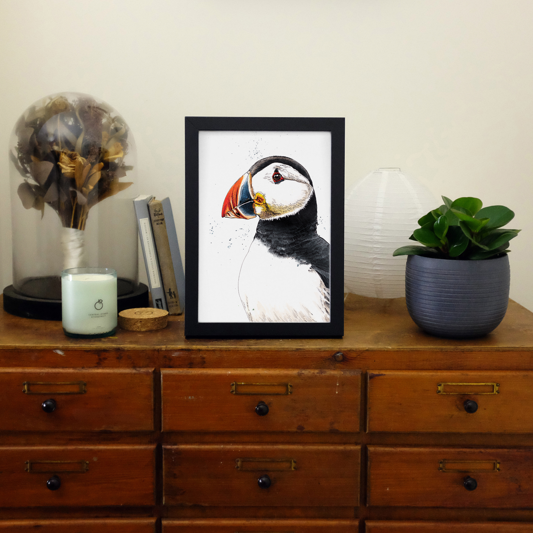 SINC143_Print_in_frame_Puffin
