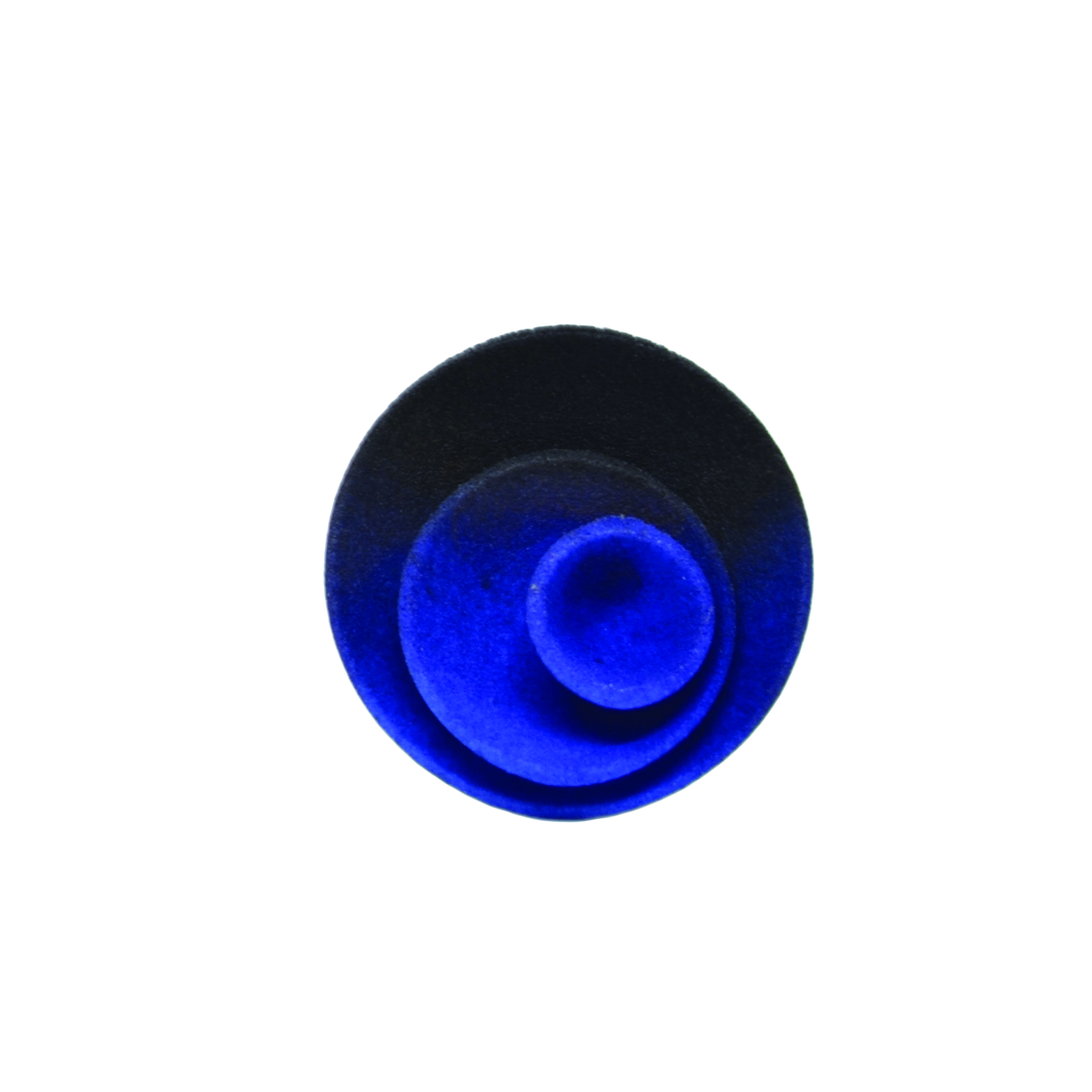 black and blue round