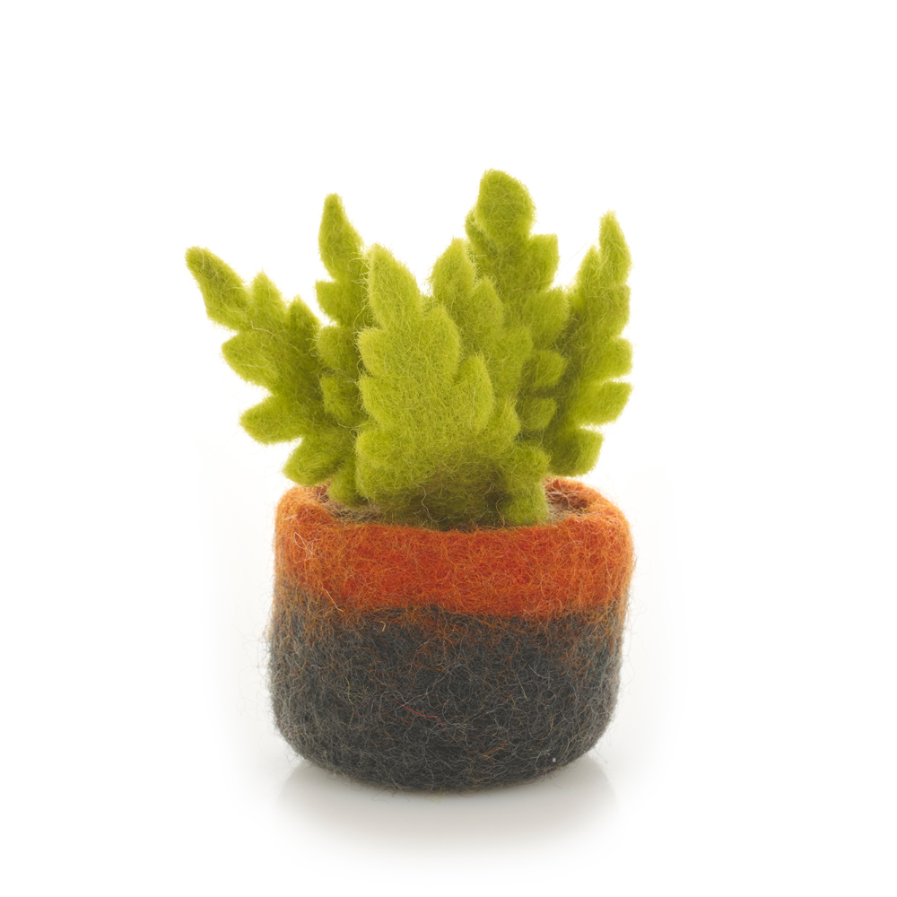 handmade_felt_miniature_plants_ostrich_fern_plant_decoration