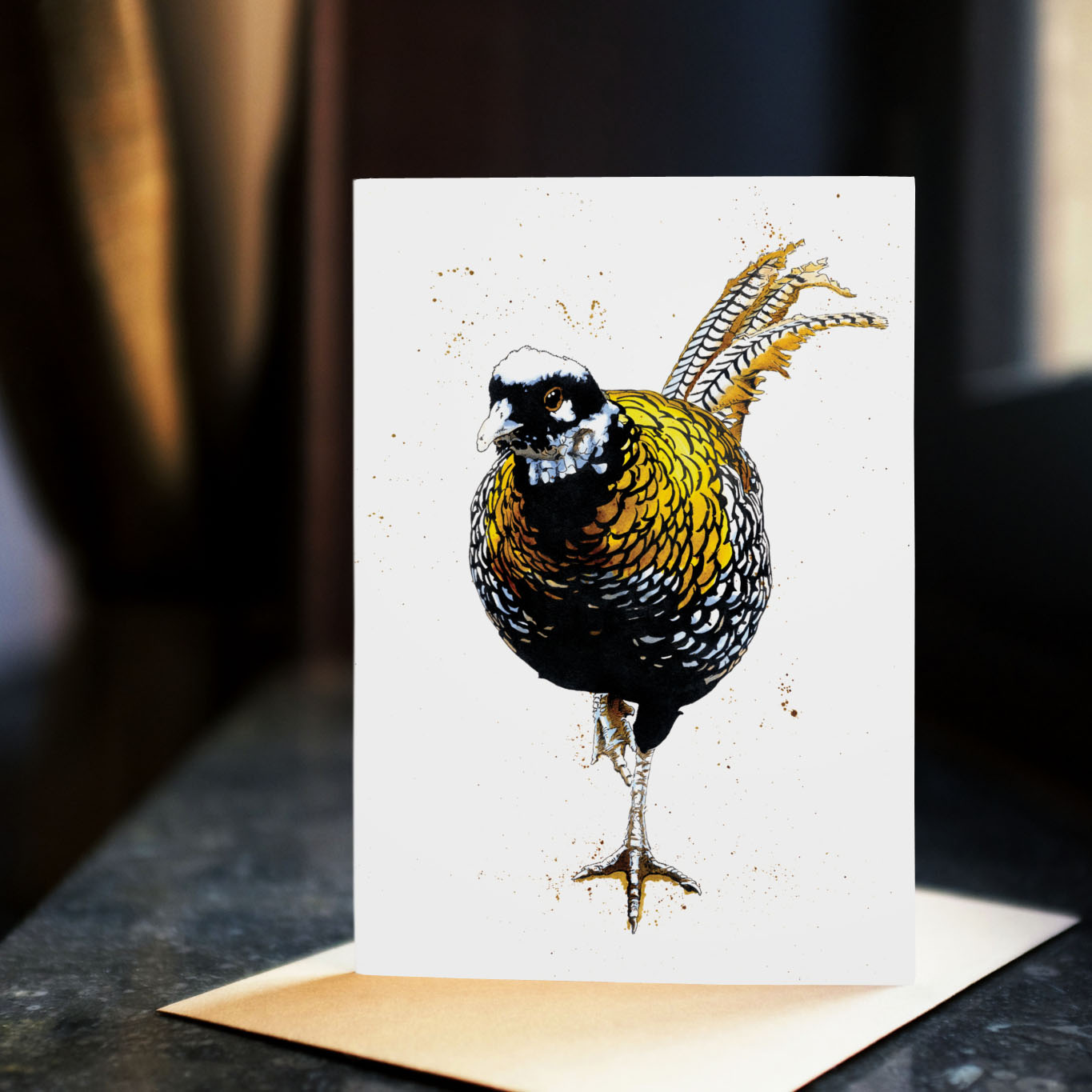 The Reeves Pheasant Art Card