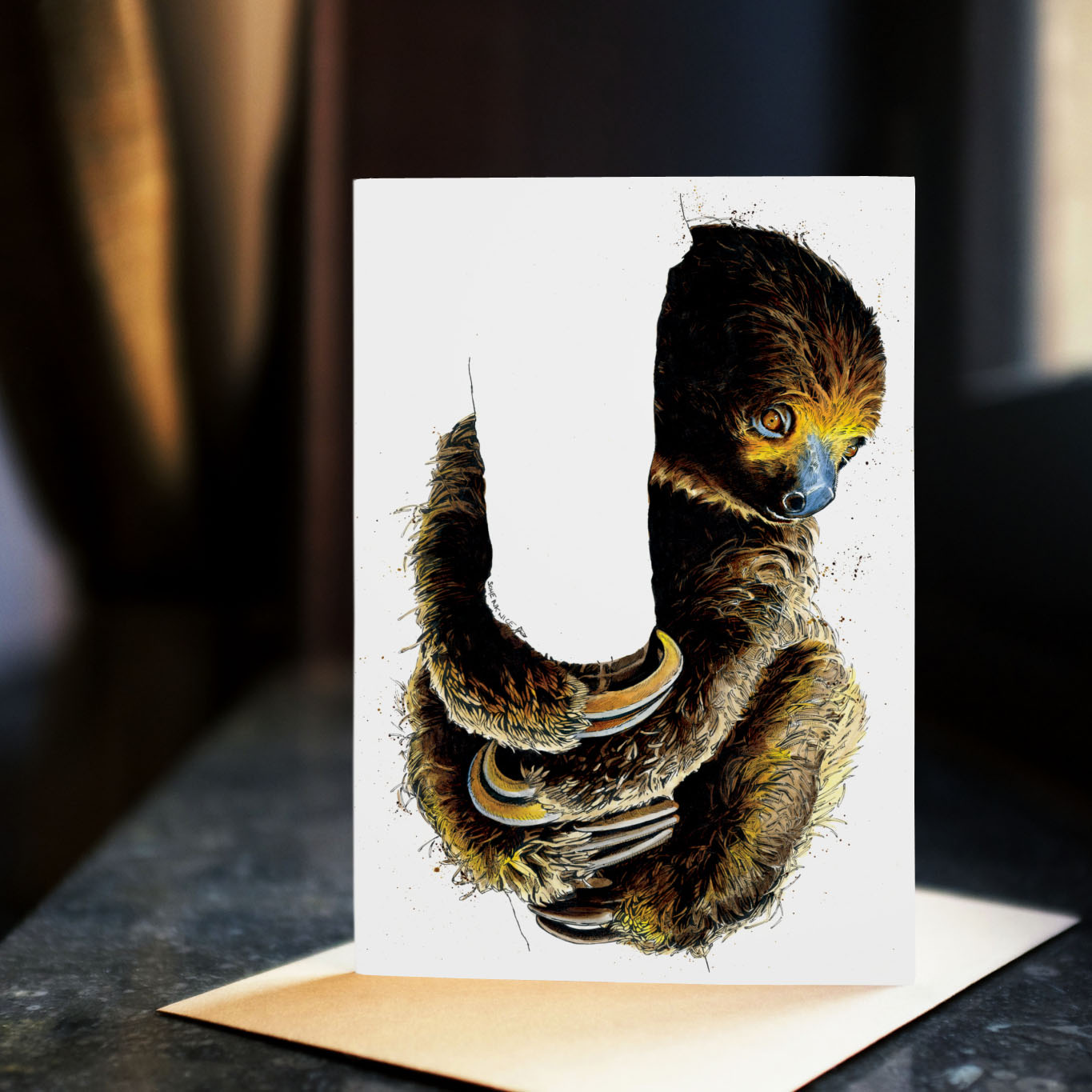 Talita The Sloth Art Card