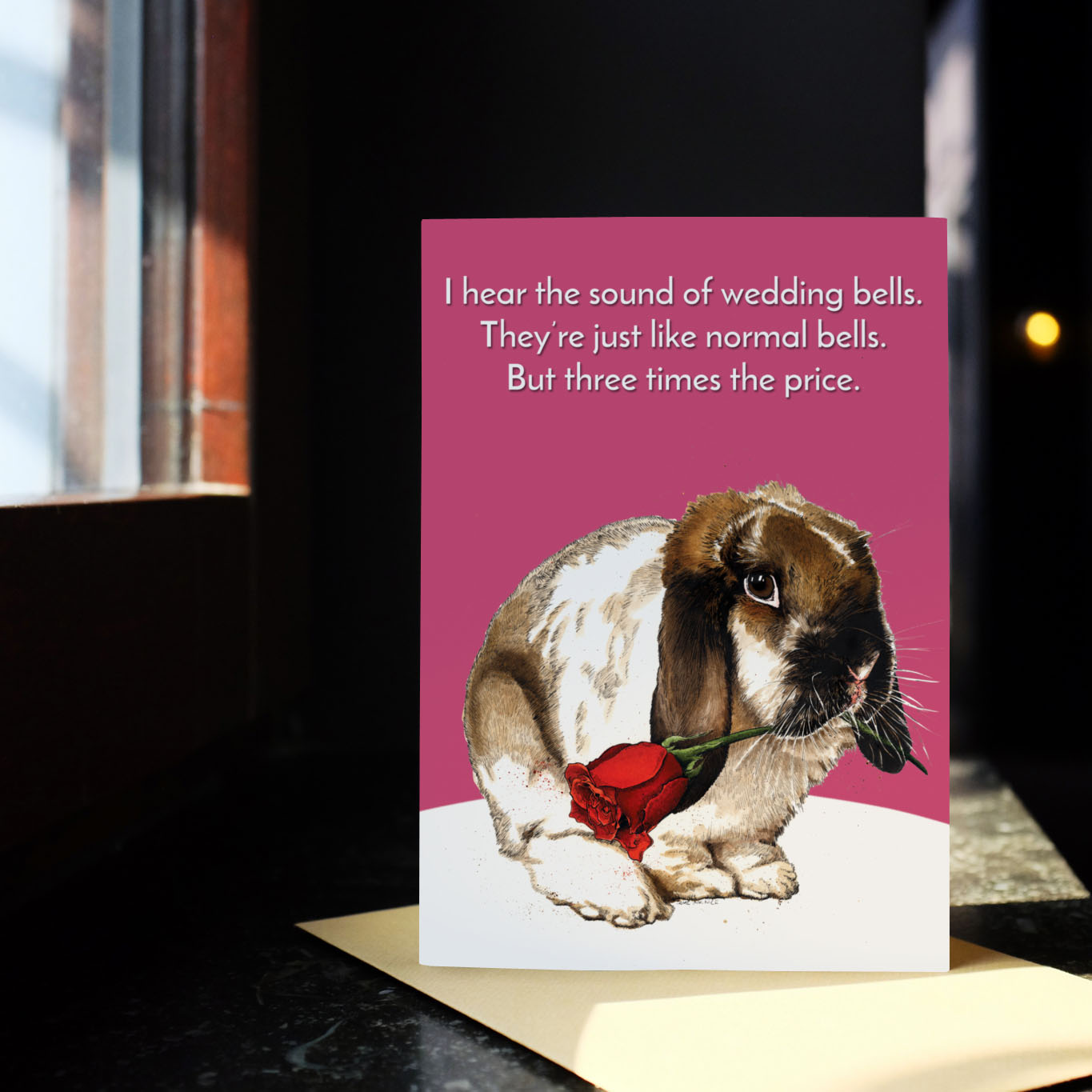 Bells Bunny Humour Card