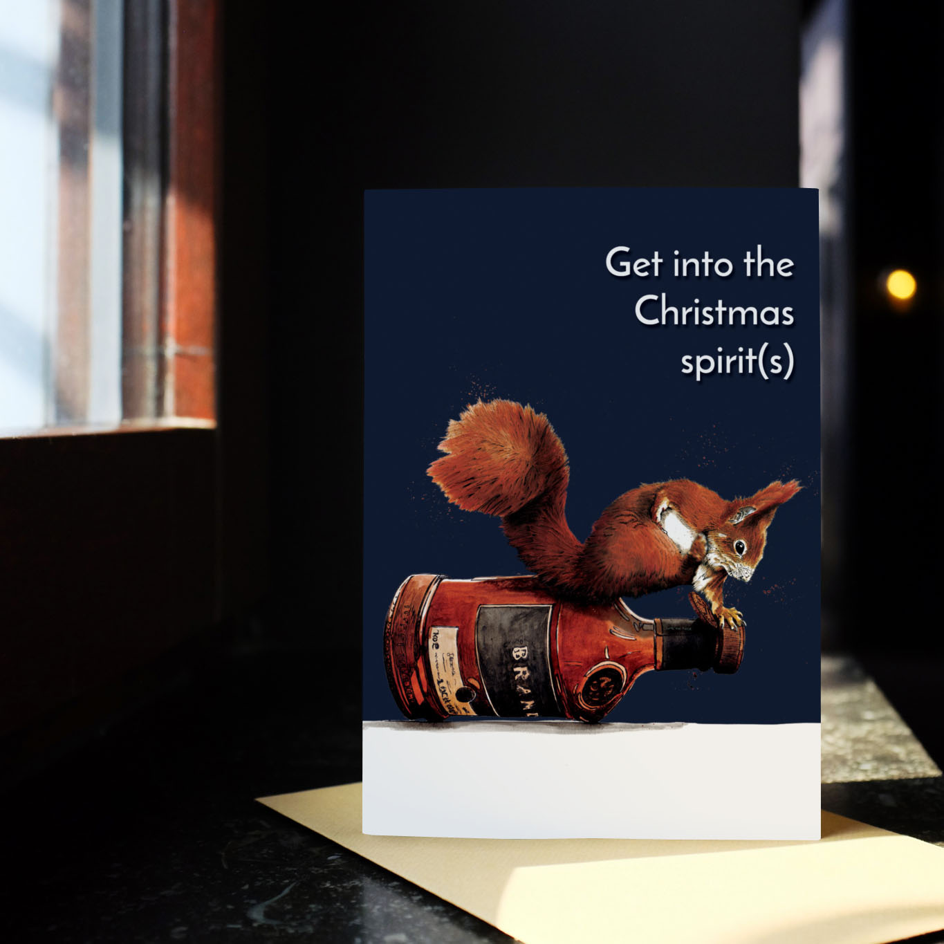 Spirit Squirrel Humour Card