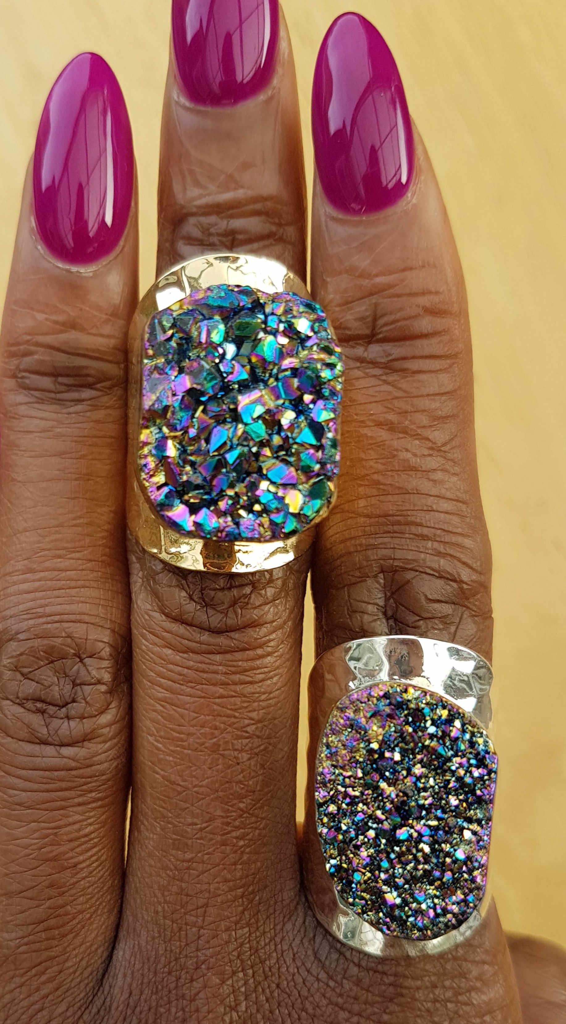 yaa yaa london silver druzy ring (2)