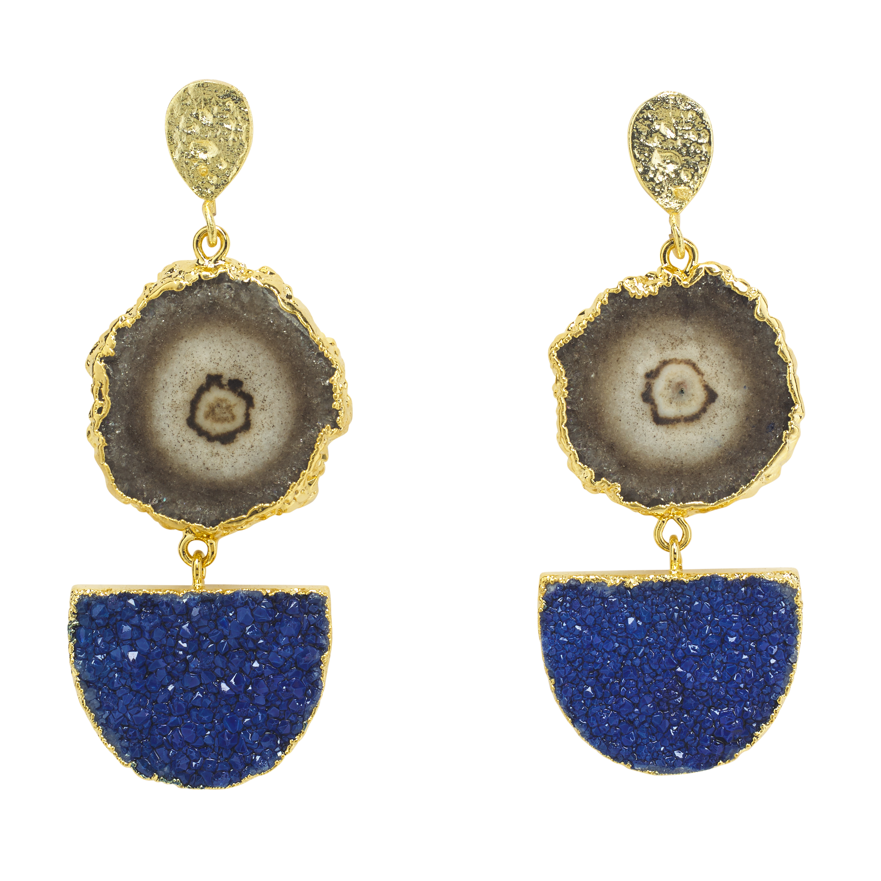BROWN_BLUE_HANGING EARRINGS