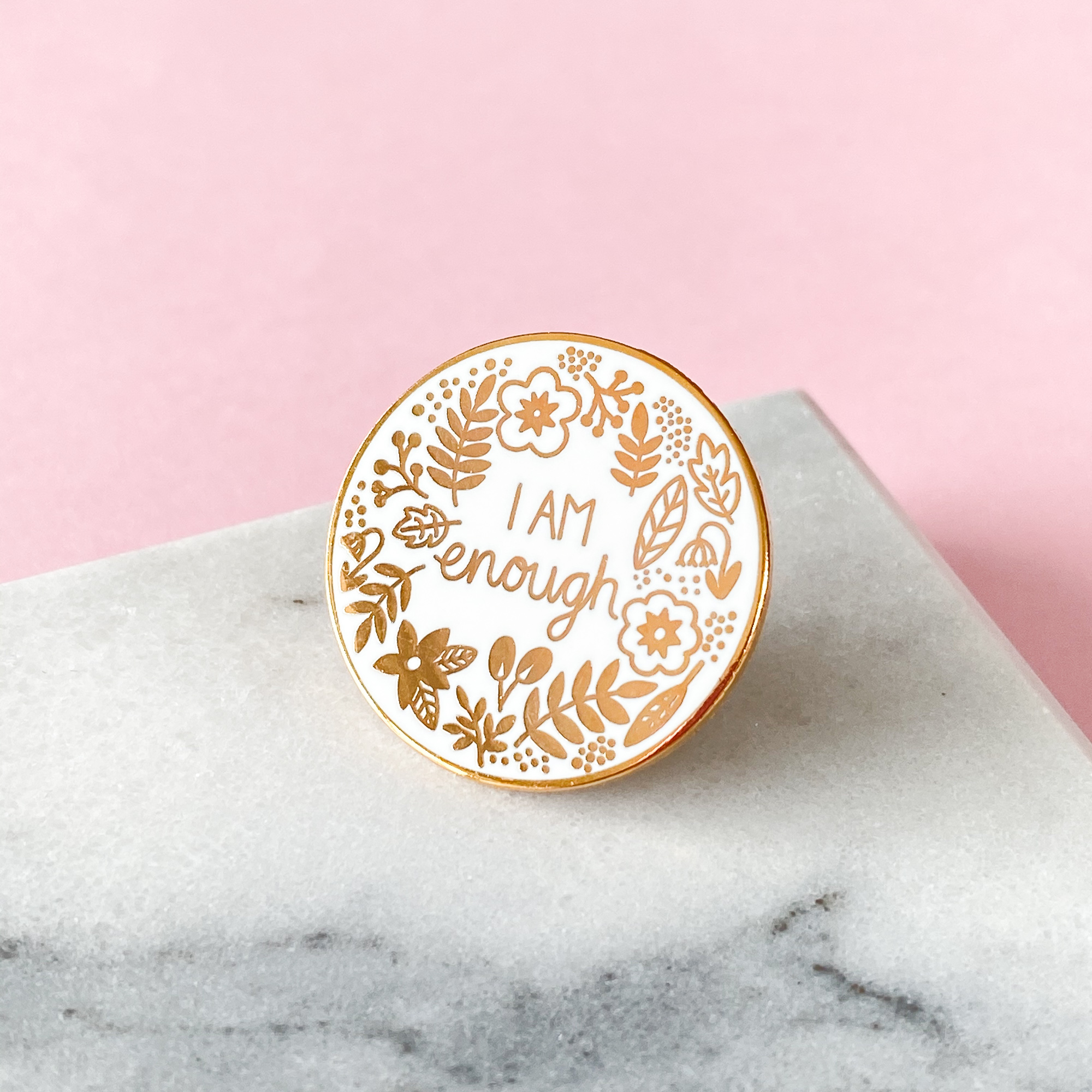 I Am Enough Enamel Pin (1)