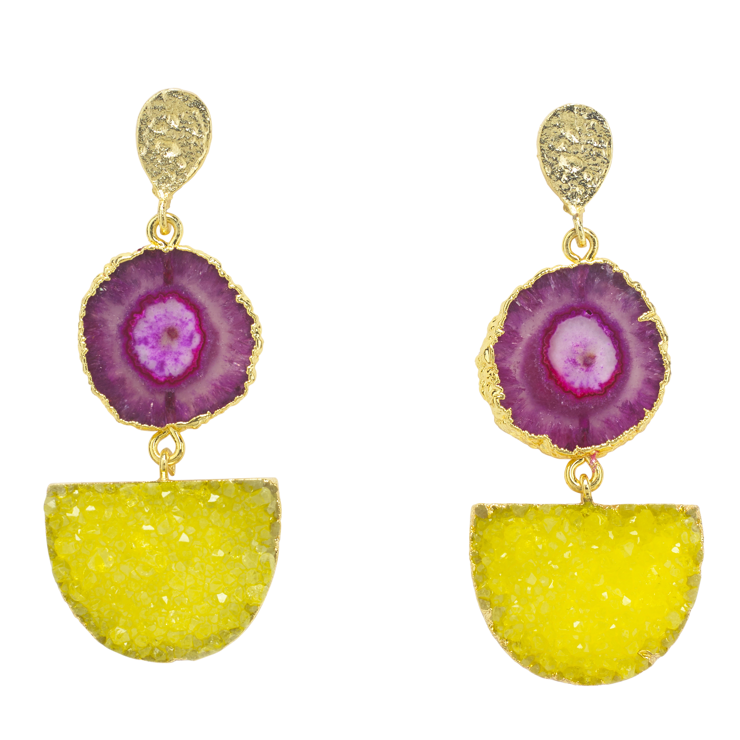 PURPLE_YELLOW_HANGING_EARRINGS