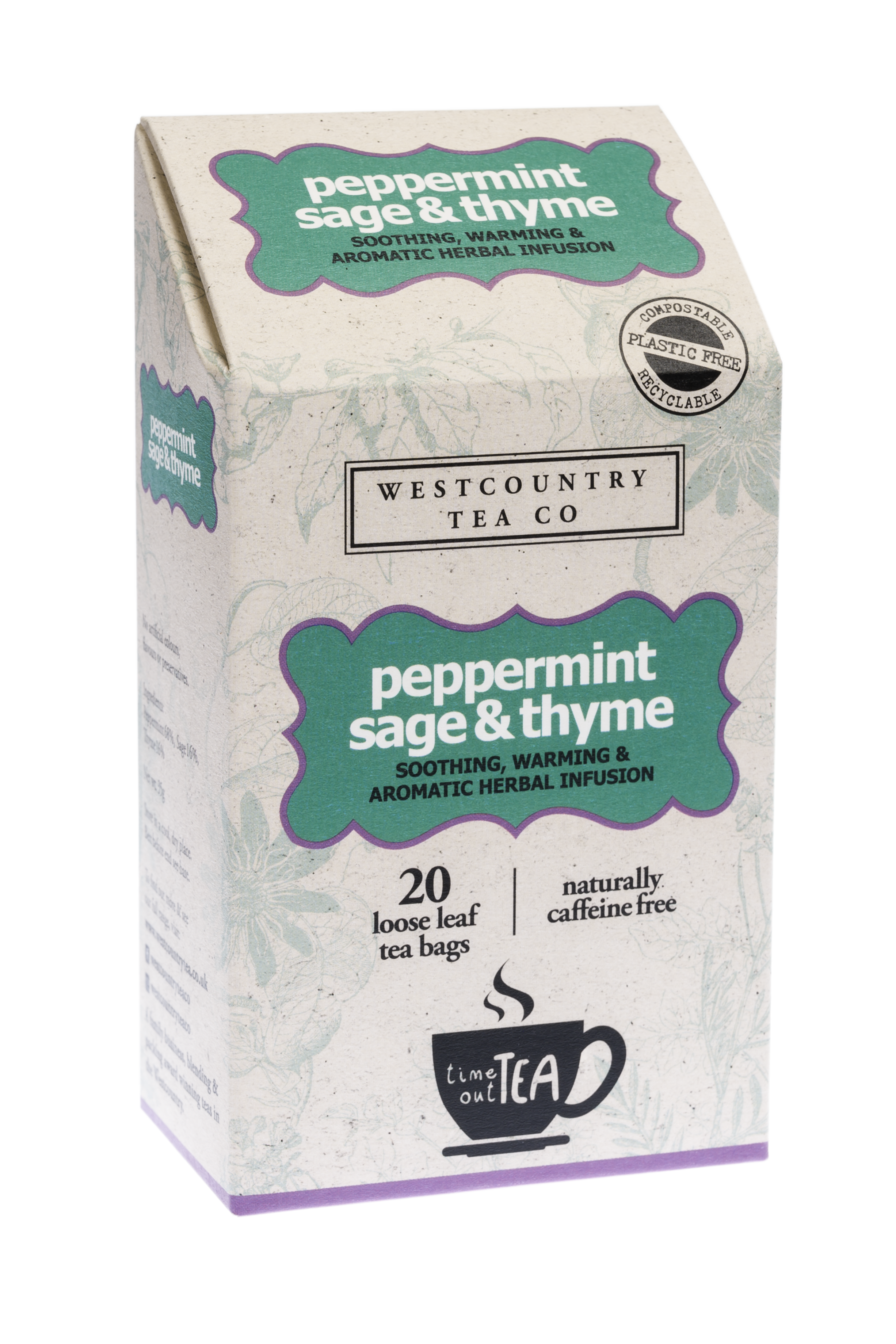 Peppermint, Sage & Thyme Westcountry Tea Co. Peppermint, Sage & Thyme