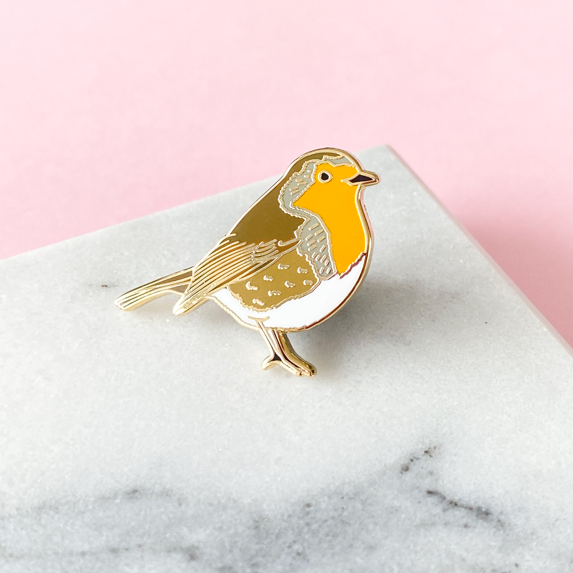 Robin Enamel Pin (1)