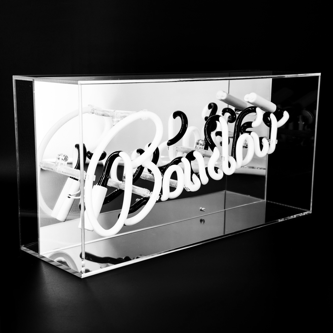 Acrylic Box Neon - Boudoir - Side Angle Off - Web