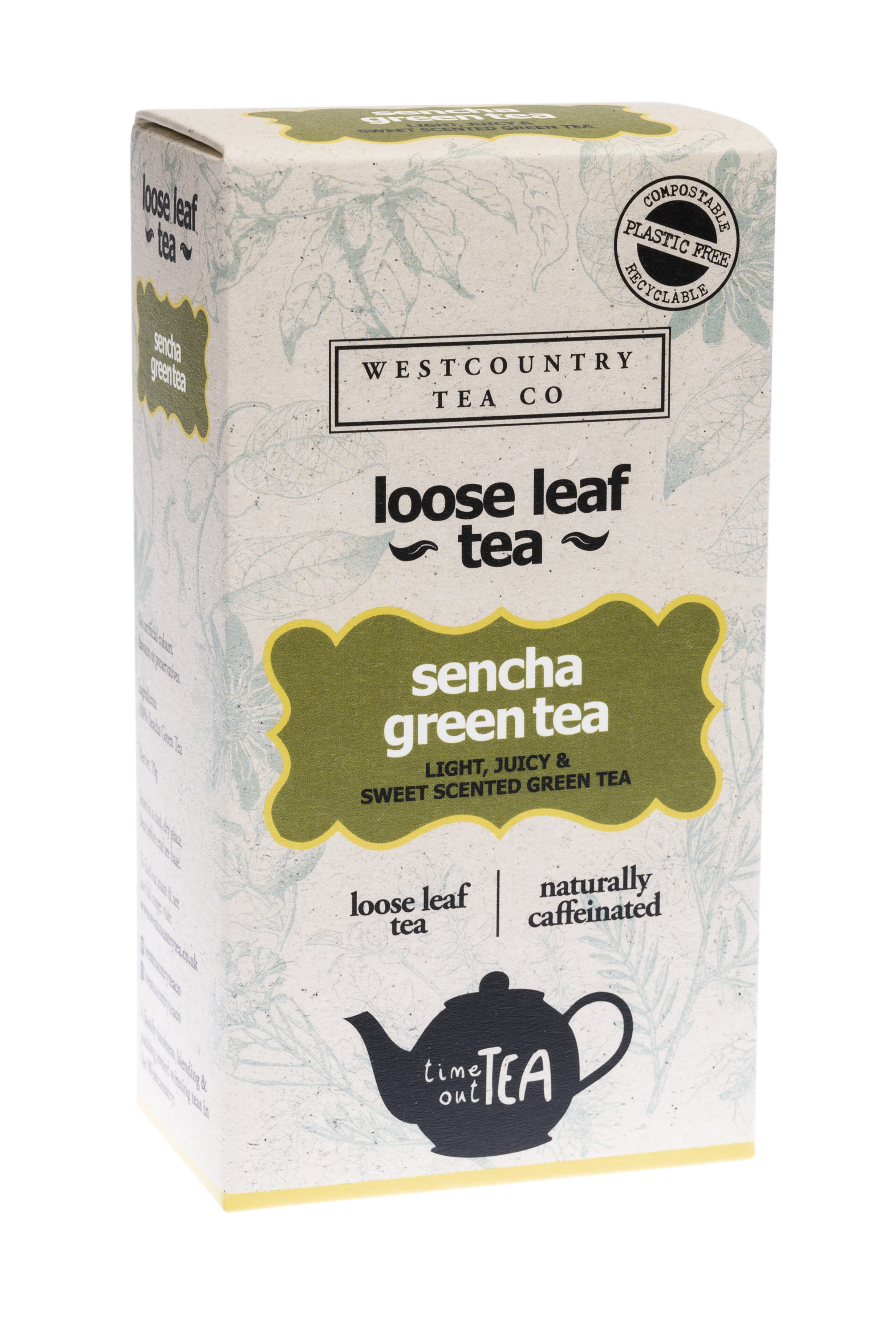 Sencha Green Tea Loose Leaf Time Out Tea Westcountry Tea Co. Sencha Green Tea Loose Leaf Tea