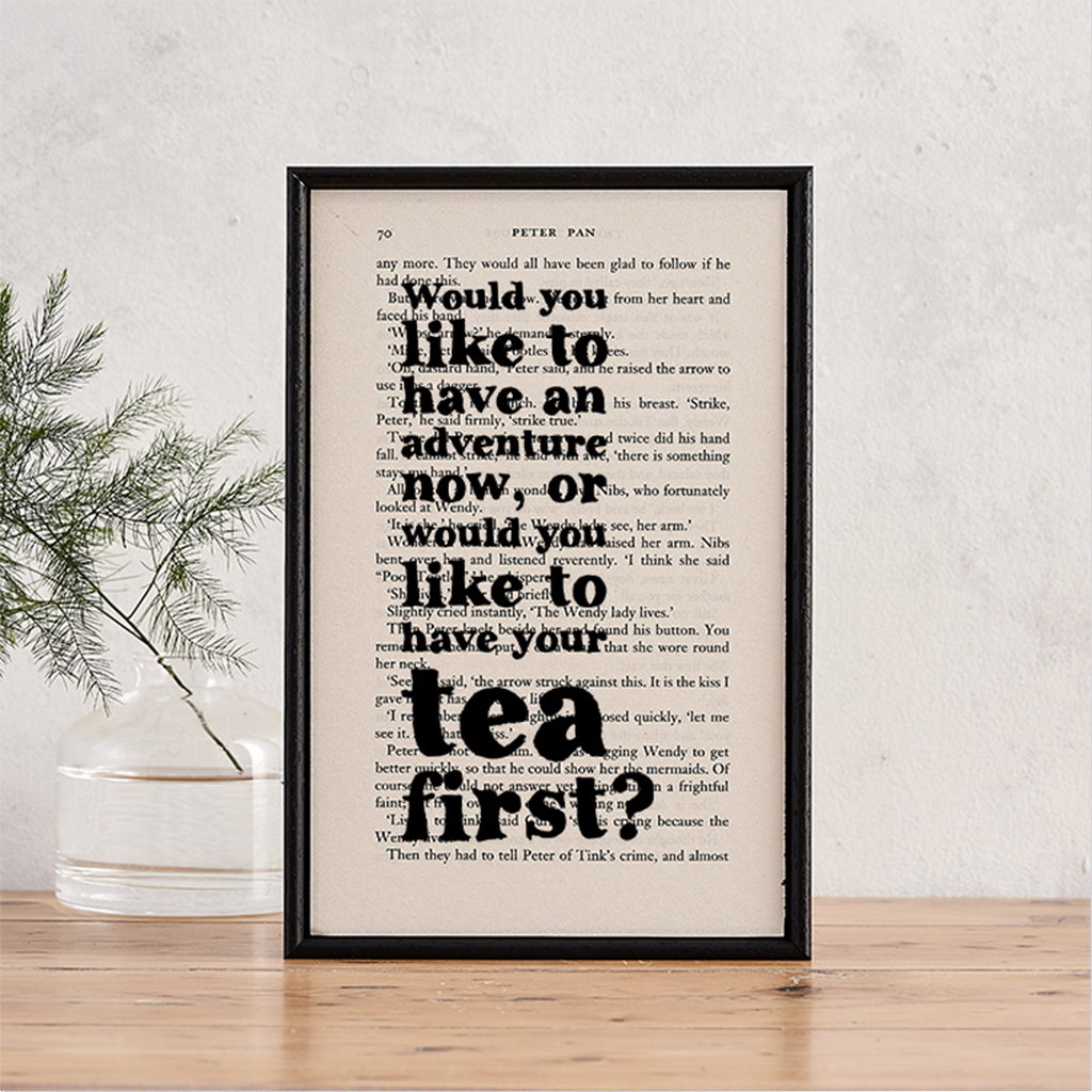 peter-pan-would-you-like-to-have-an-adventure-framed-book-page-art-bookishly