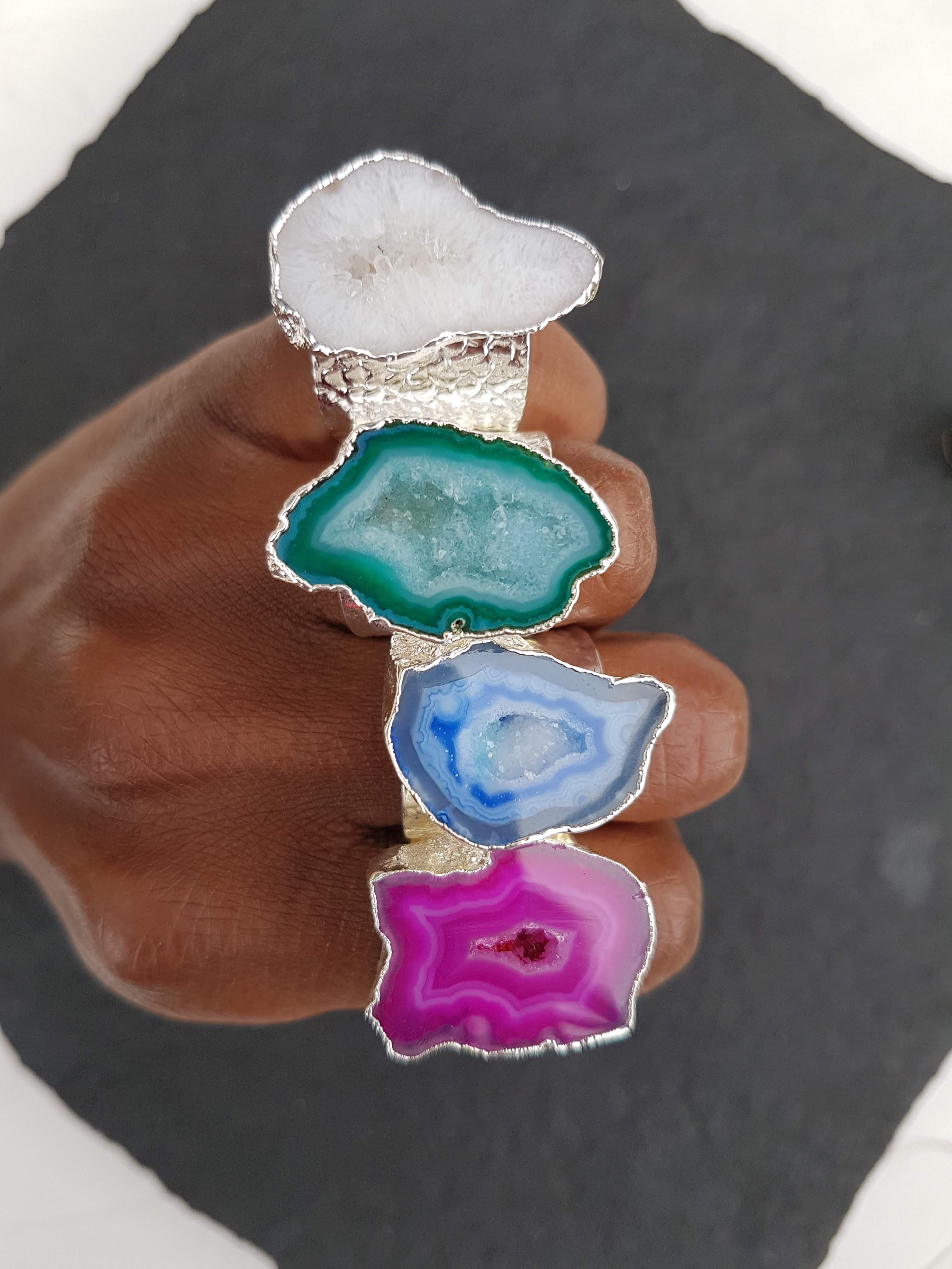 yaa yaa london silver gemstone mega rings (23)