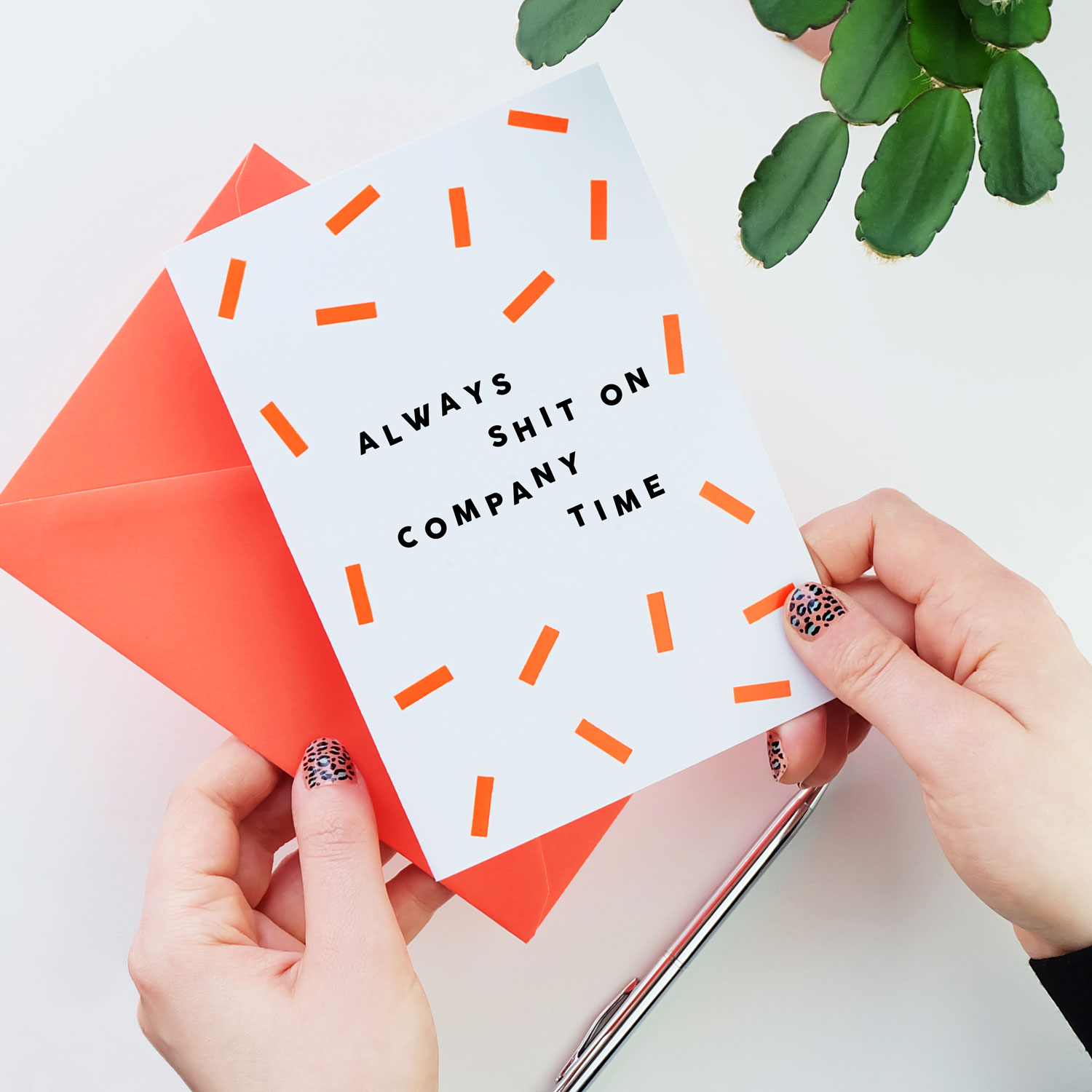 Always-Shit-On-Company-Time-card-square1