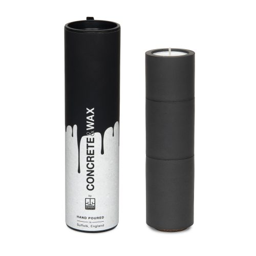 concrete tealight trio