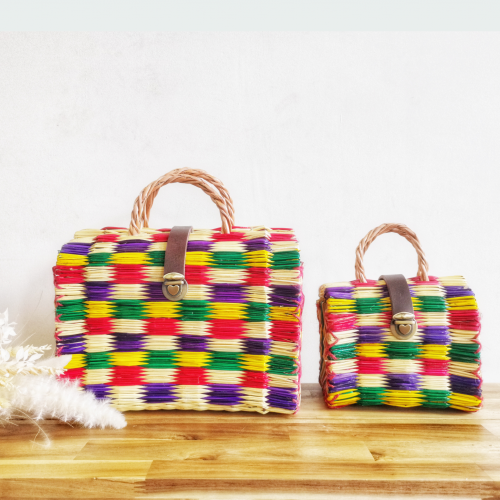Handmade Rainbow Reed Bag Bundle
