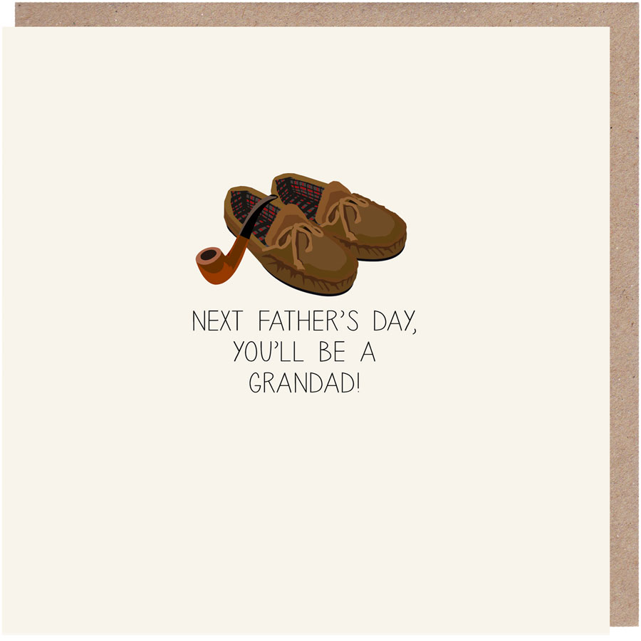 Next's-Father's-Day-You'll-Be-A-Grandad-Pipe-And-Slippers-Card