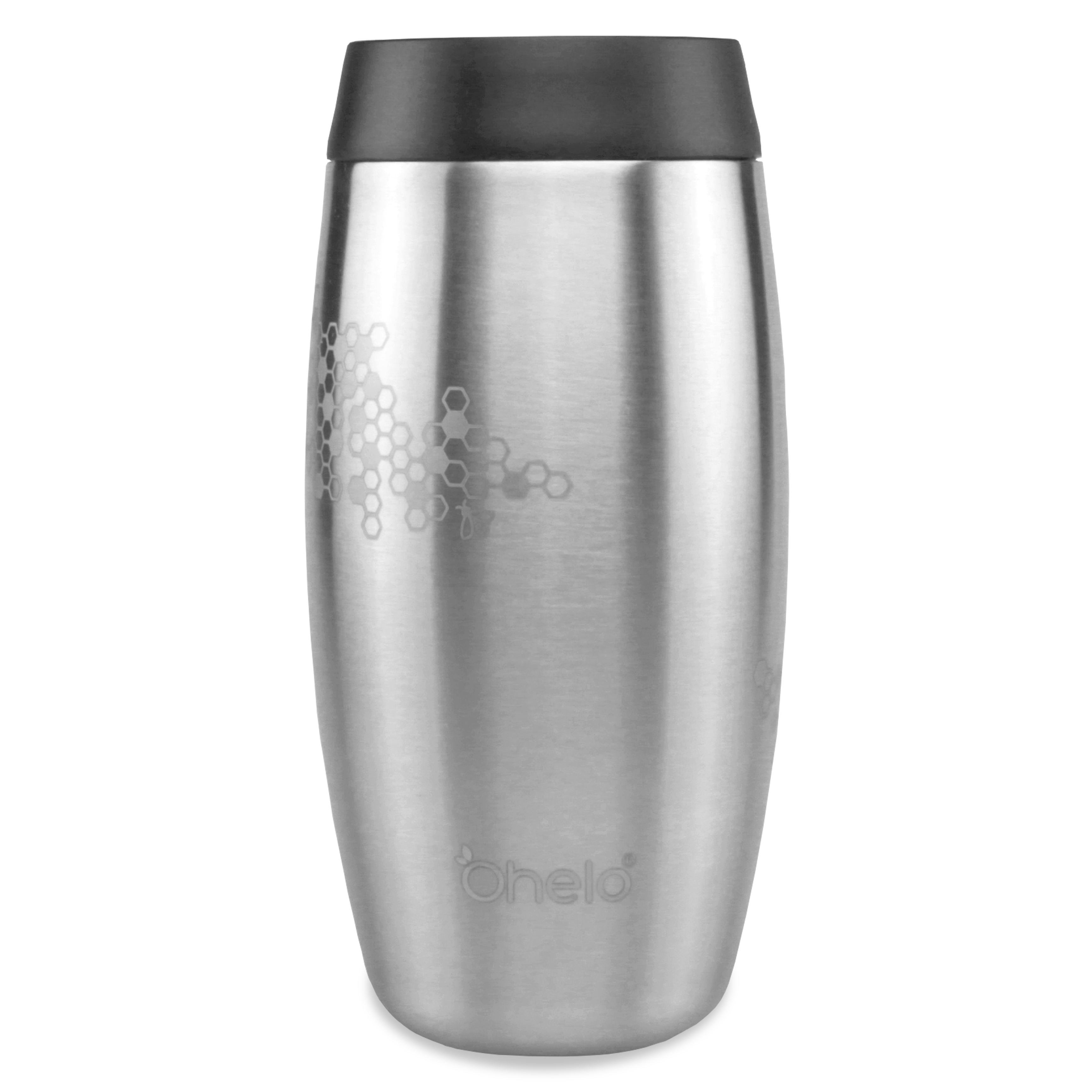 OHELO 400ml leakproof insulated reusable tumbler STEEL BEE front