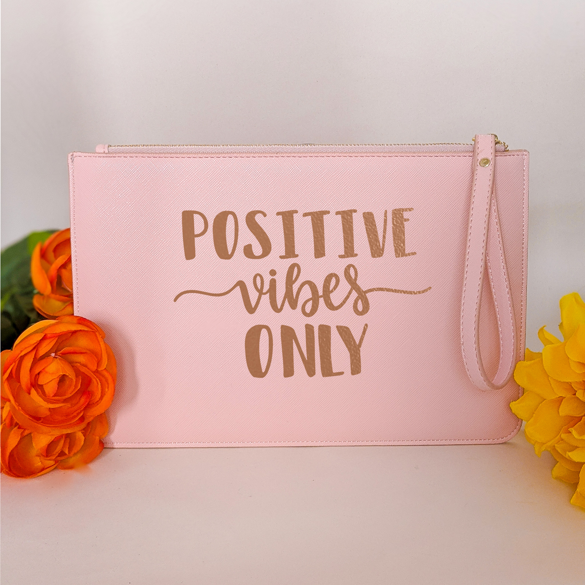 HappyToteQuotes - Faux Leather Clutch HappyToteQuotes - Faux Leather Clutch