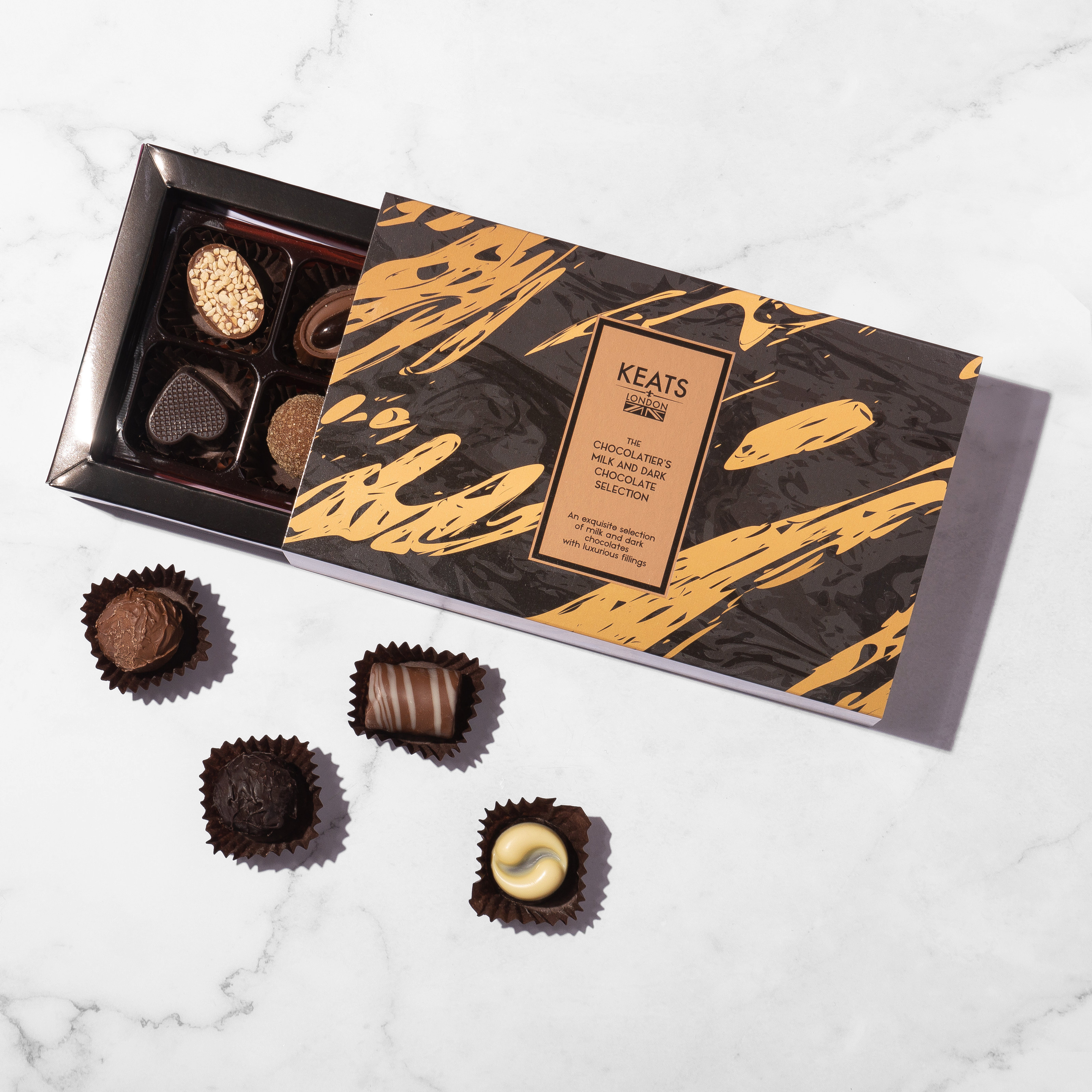 Keats Luxury Assorted Chocolate Selection 8pcs new