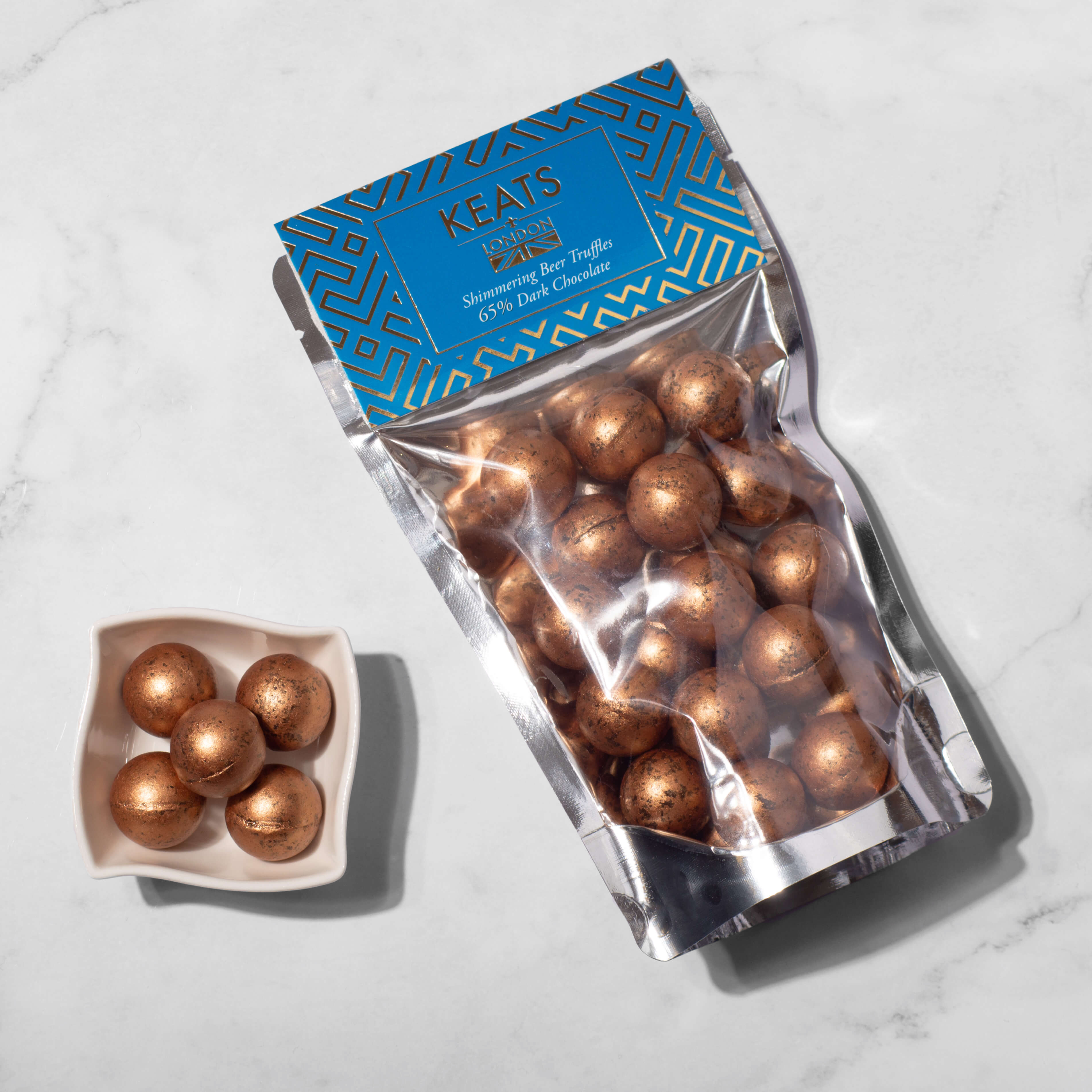 Keats Shimmering Beer Truffles