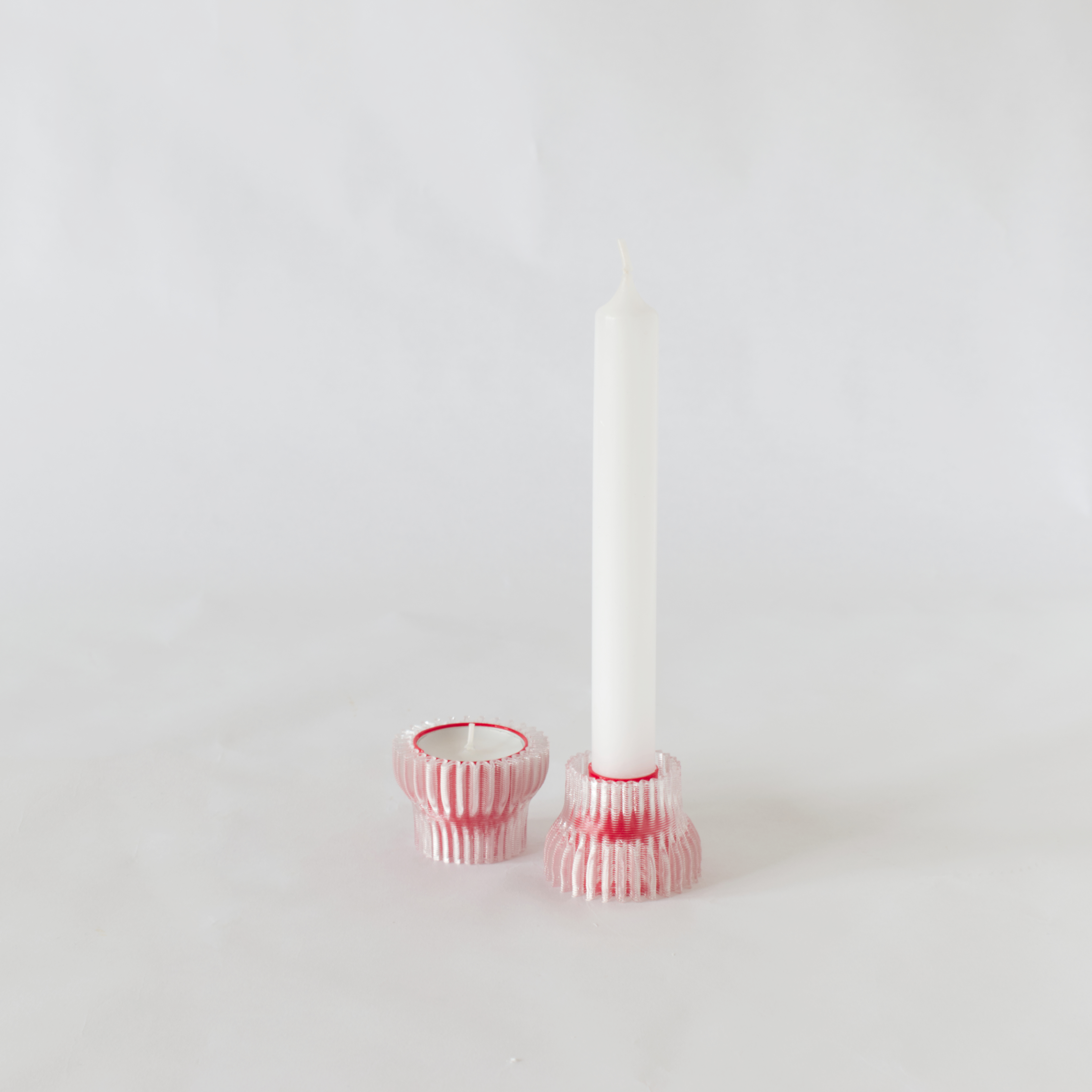 warren-laetitia-design-objets-impression-3D-printing-bougeoir-2.20-chandelle-chauffe-plat-bougies-duo-candle-holder-rouge-red-lot-2