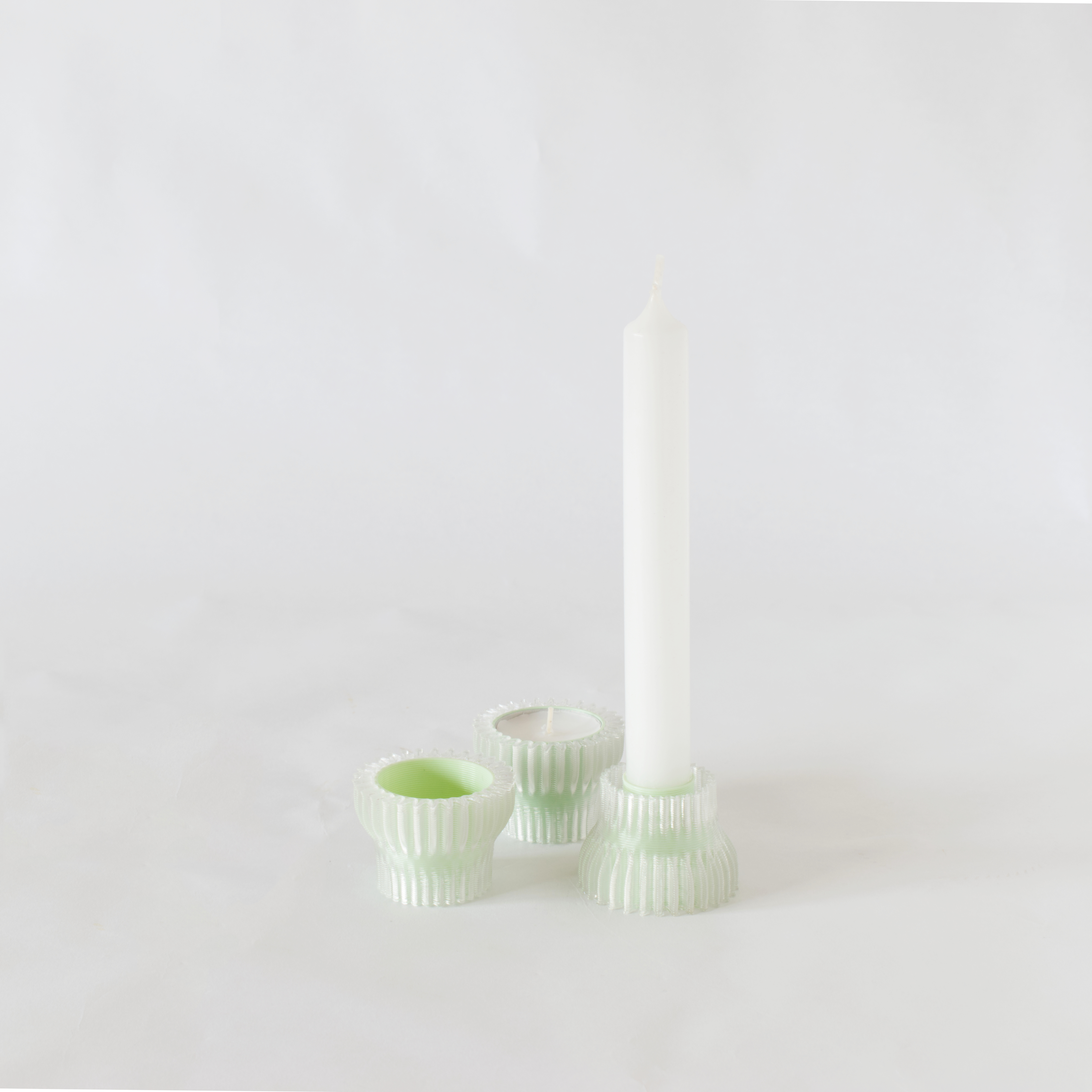 warren-laetitia-design-objets-impression-3D-printing-bougeoir-2.20-chandelle-chauffe-plat-bougies-duo-candle-holder-vert-menthe-green-mint-lot-3