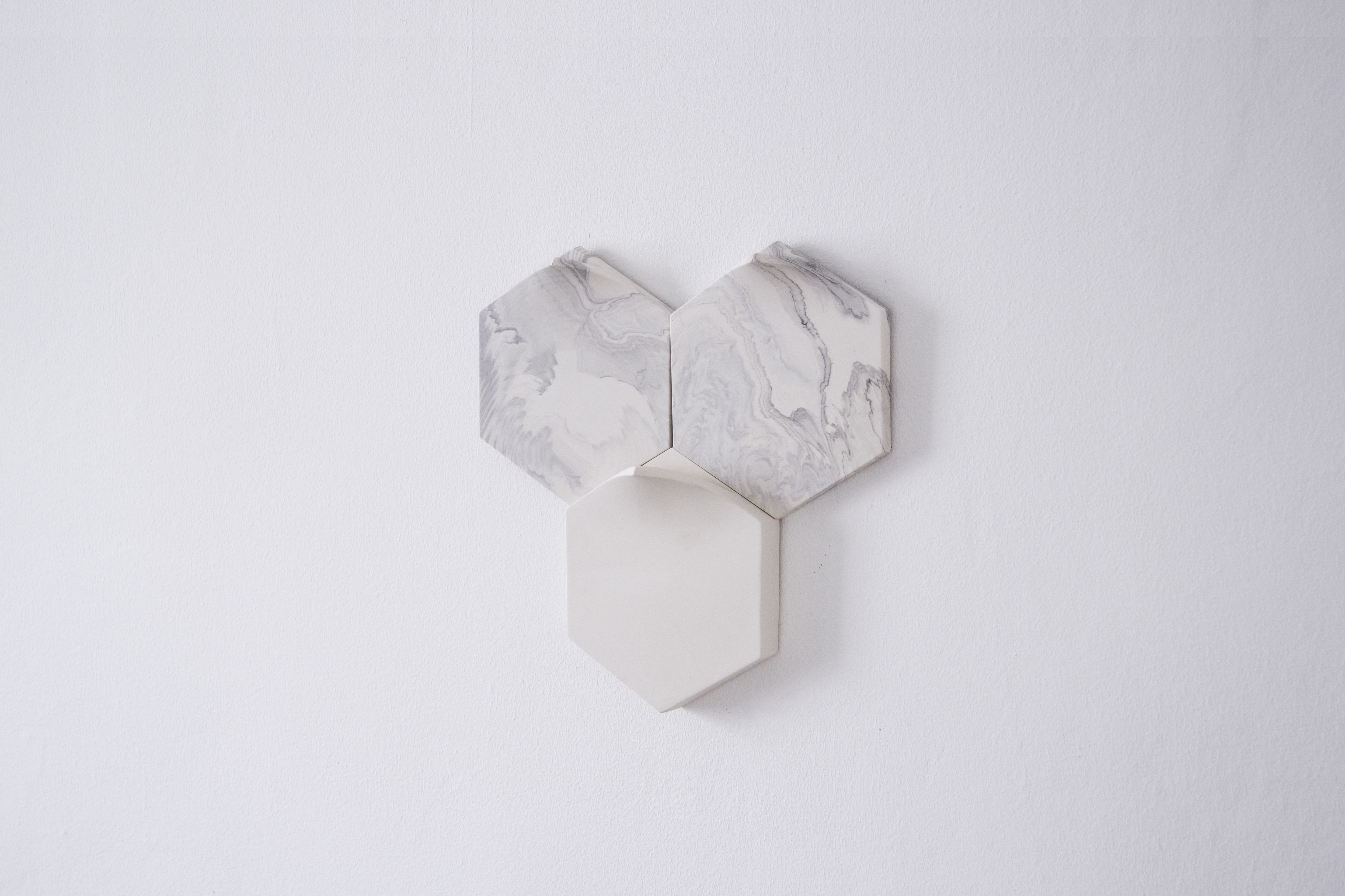 4.Marble tiles+vase_set of 3