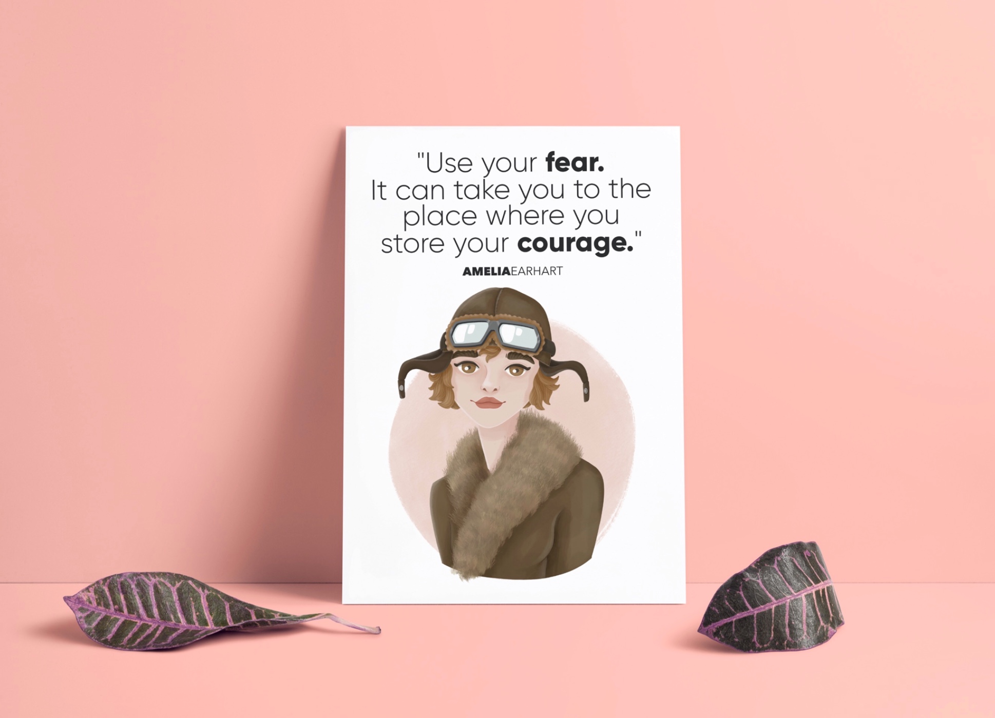 Amelia Earhart Artprint