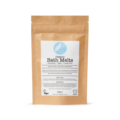 Organic bath melts, bath melts, aromatherapy, soft skin, organic, natural, wellbeing, cruelty free, moisturising