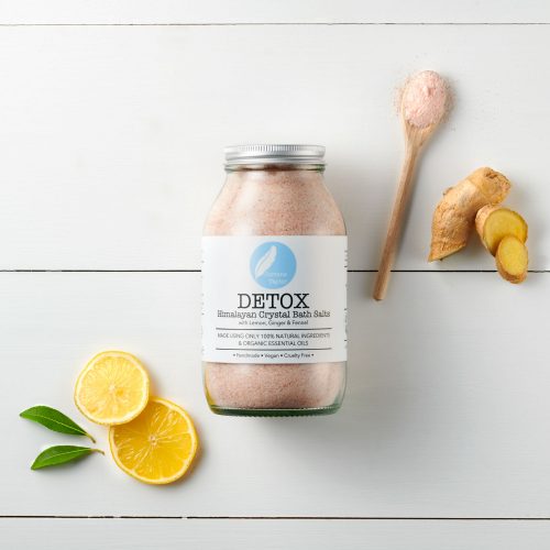 Lemon, Essential oils, Ginger, Himalayan Salt, Detox, bath salt, aromatherapy, organic, natural, wellbeing, cruelty free