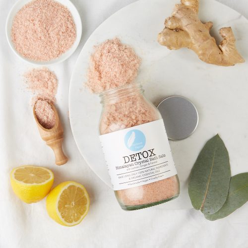 Lemon, Essential oils, Ginger, Himalayan Salt, Detox, bath salt, aromatherapy, organic, natural, wellbeing, cruelty free
