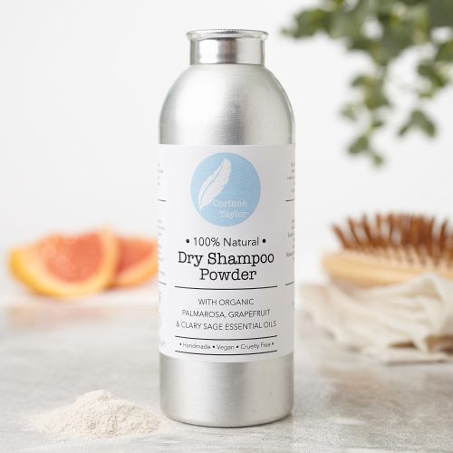 Corinne Taylor 100% natural dry shampoo powder, zero waste, plastic free, cruelty free, essential oils, grapefruit, eco friendly, vegan, organic, eco gifting