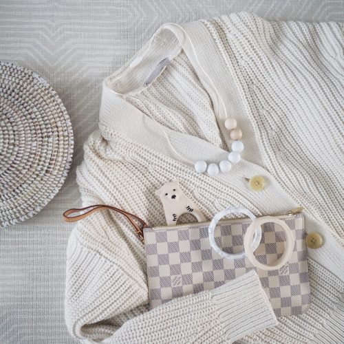 East London Baby Co teething bangle, Stokey necklace and teething bear