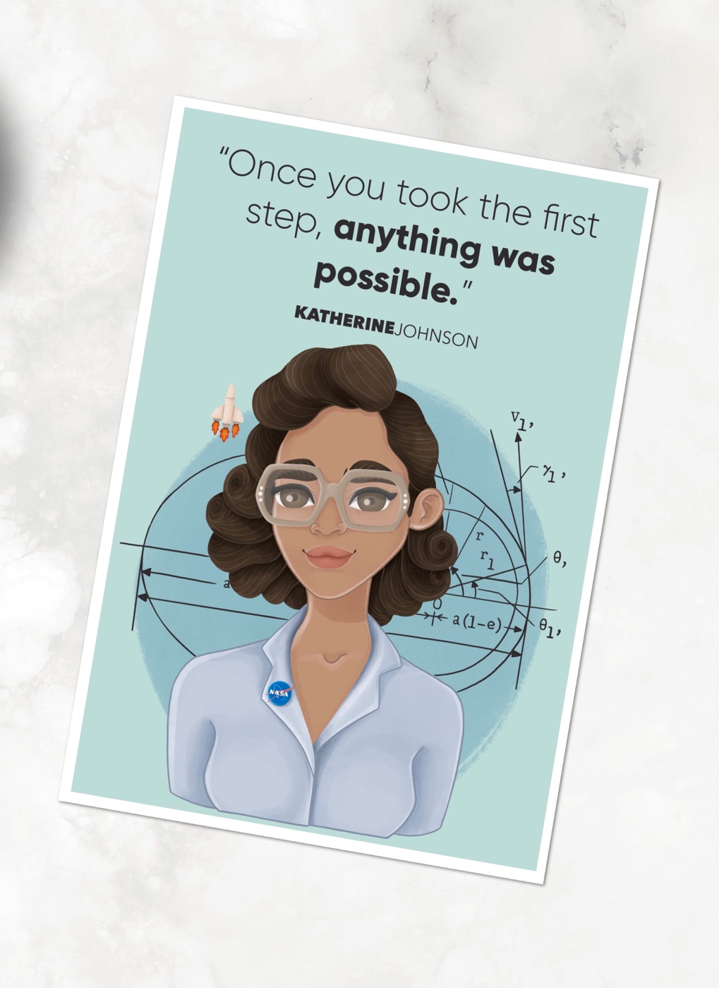 Katherine Johnsonartprintpaper