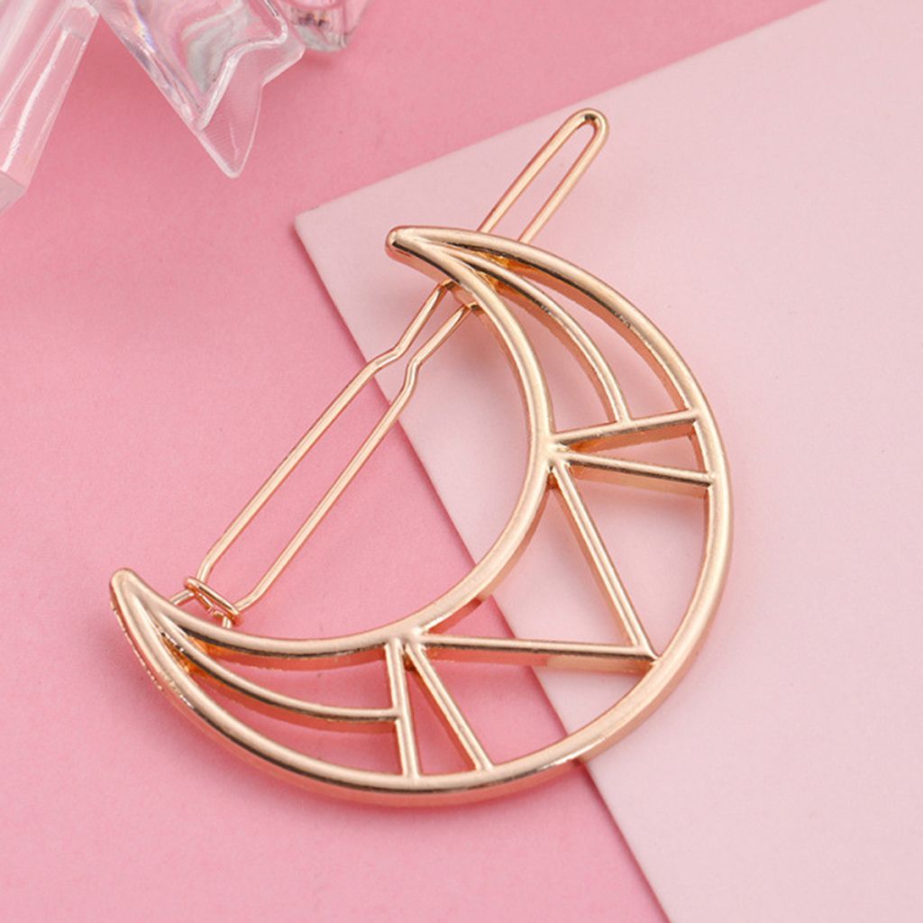 Moon Gold hair Clip Gold Moon Hair Clip