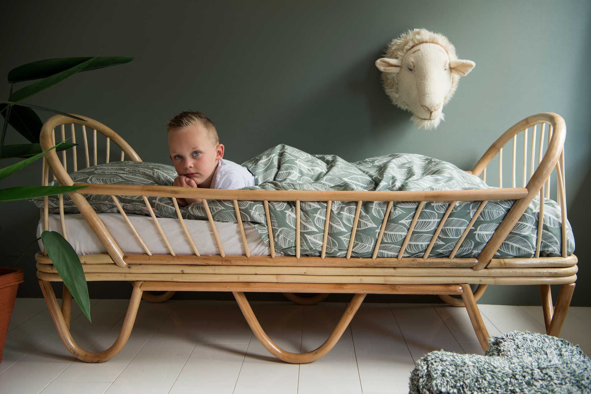 Tuck-Inn dekbedovertrek Beleaf Sage Green 4