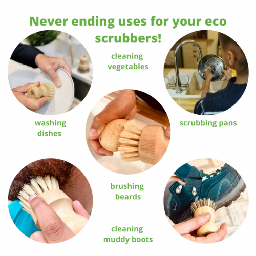 ecojiko uses of dish brush eco scrubbers