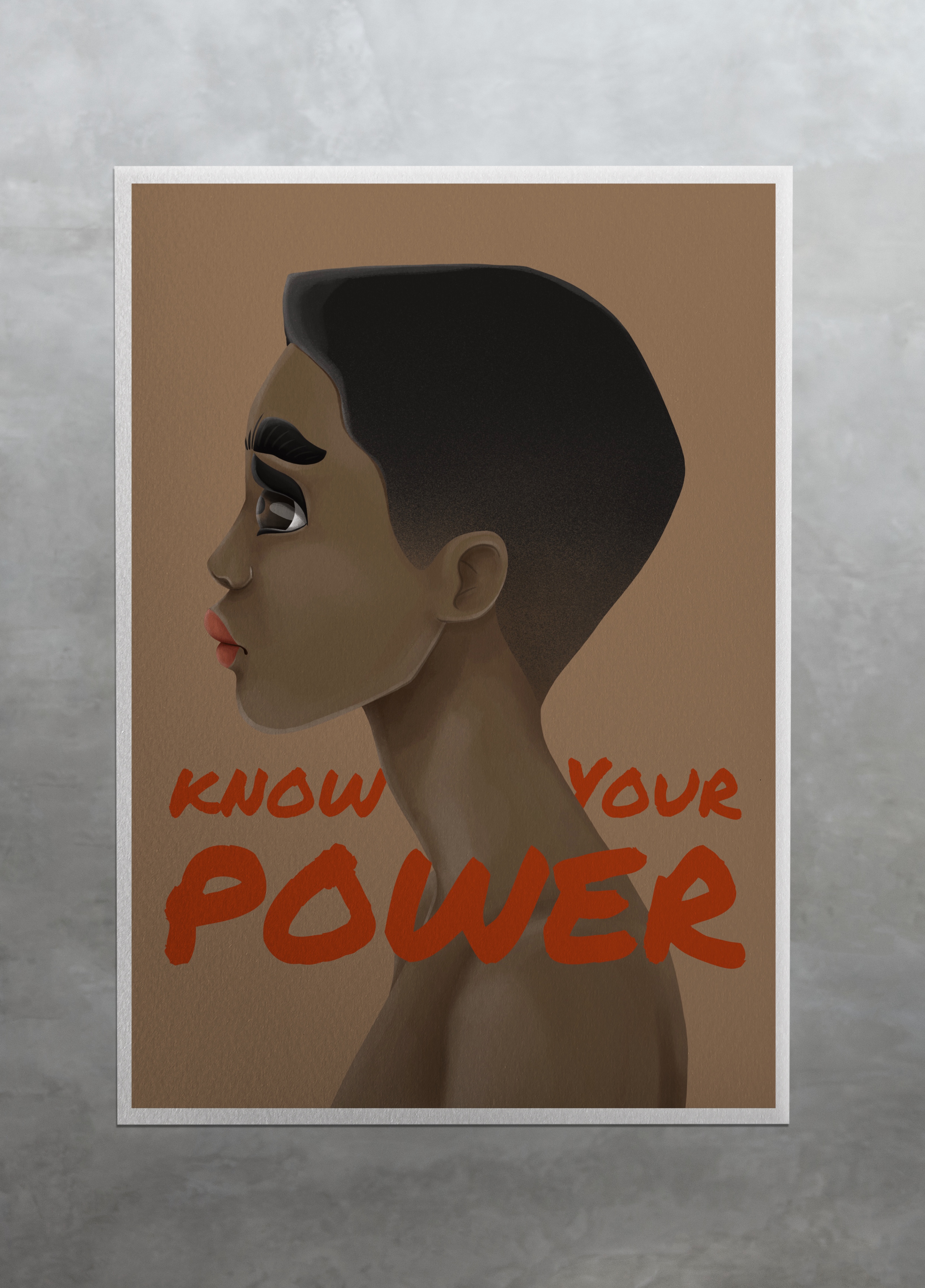 Know your power1 wall Art by Another Wild Story Know your power1 wall Art by Another Wild Story