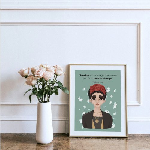 Frida Kahlo Print by Another Wild Story