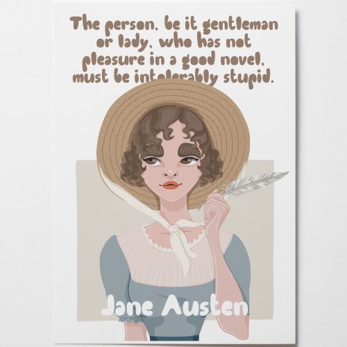 Jane Austen Art Print by Another Wild Story