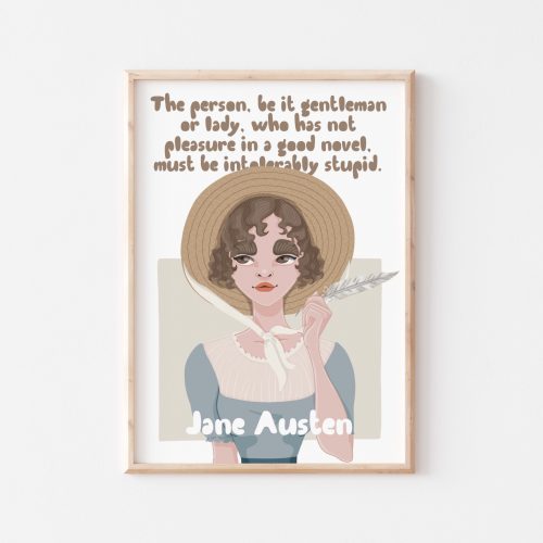 Jane Austen Wall Art by Another Wild Story