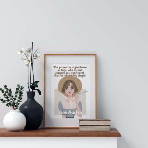 Jane Austen Print by Another Wild Story