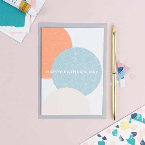 Contemporary Circles Father's Day Card