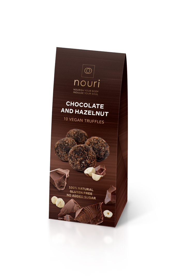 10 Chocolate & Hazlenut vegan truffles nouri 10 Chocolate & Hazlenut vegan truffles nouri