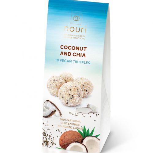 10 Coconut & Chia vegan truffles nouri