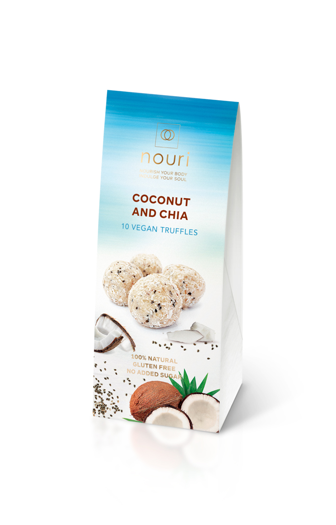 10 Coconut & Chia vegan truffles nouri 10 Coconut & Chia vegan truffles nouri