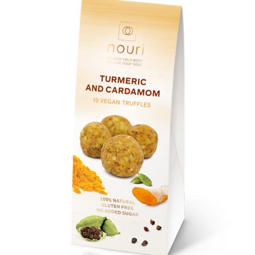 10 Turmeric & Cardamom vegan truffles nouri