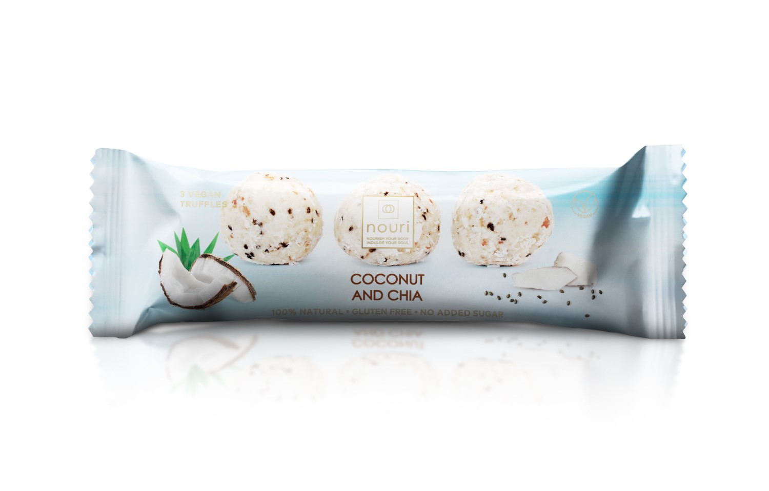 3 Coconut and Chia truffles 3 Coconut and Chia truffles